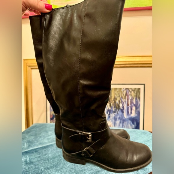 Women’s Black Zip-Up Riding Boots by Style & Co —Size 6.5 - Picture 4 of 6